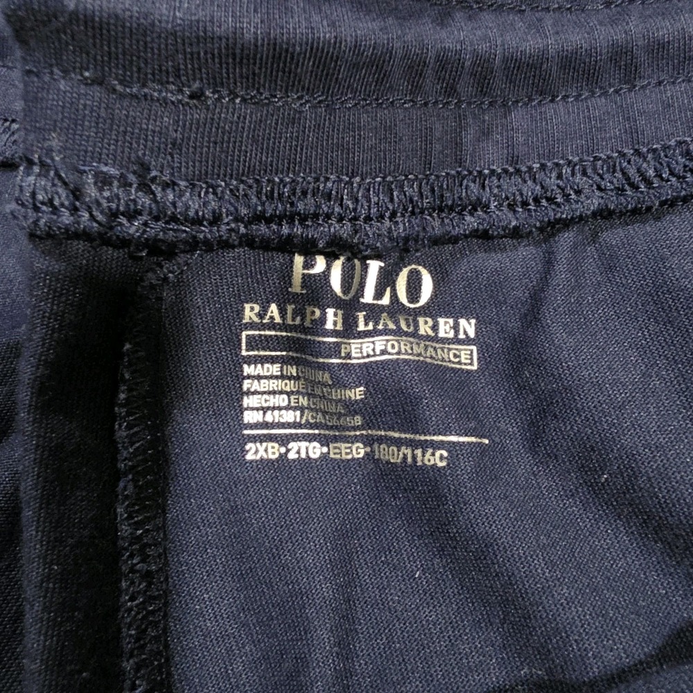 Polo Ralph Lauren Performance Sweatpant Joggers Men 2XB Blue Stretch RL67 Pony - Picture 3 of 11